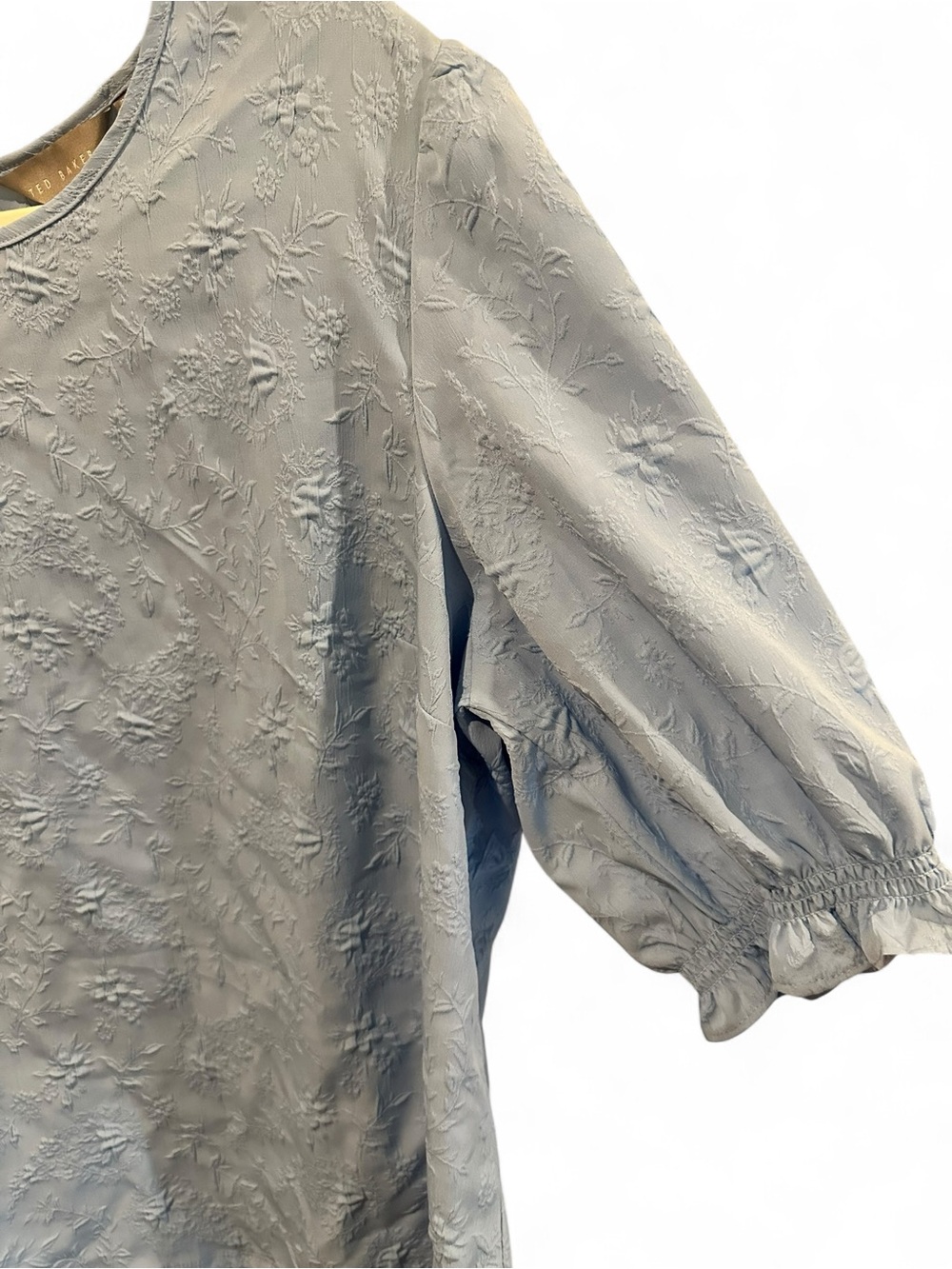 Ted Baker Blouses Textured Puff-Sleeve Blouse - light blue - Picture 3 of 3